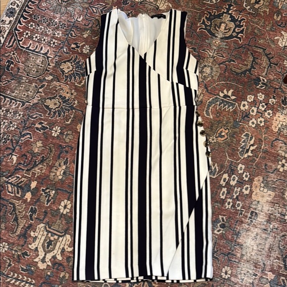 Banana Republic Black and White Striped Dress - Picture 1 of 6